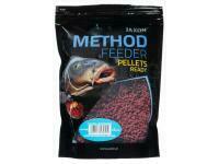 Pellet Ready Jaxon Method Feeder 500g 2mm - Bloodworm