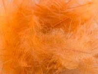 Feathers FMFly Goose CDC 1G - Dyed Orange Insect