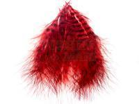 Feather Grizzly Marabou - Red Orange/Black
