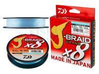 Braided line Daiwa J-Braid Grand X8 - blue 270m | 0.24mm | 22.0kg | 49.0lb