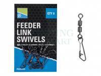 Podwójny krętlik z agrafką Preston Double Feeder Link Swivels 8 per pack