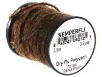 Semperfli Dry Fly Polyyarn 3.6m 3.9yds - Mottled Orange Brown
