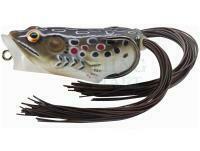 Hard Lure Live Target Hollow Body Frog Popper 6.5cm 14g - Brown/Black