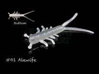 Soft Bait Lunker City Hellgie 1.5 inch - #01 Alewife