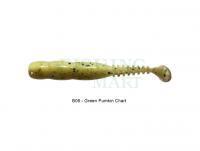 Soft Bait Reins Rockvibe Shad 2 inch - B08 Green Pumpkin Chart