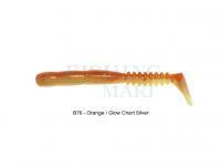 Soft Bait Reins Rockvibe Shad 2 inch - B76 Chika Orange / Glow Chart Silver