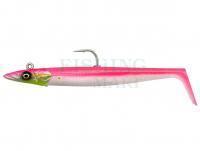 Soft bait Savage Gear Sandeel V2 14cm 33g 2+1pcs - Pink Pearl Silver