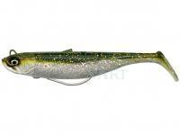 Soft bait SG Savage Minnow Weedless 12.5cm 28g 2+1pcs - Green Silver