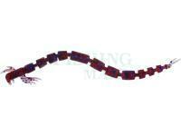 Soft bait Westin BloodTeez Worm 7.5cm 1g - Indigo UV Red