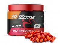 Przynęty Match Pro Top Worms Wafters 3D Duo 8mm - Truskawka