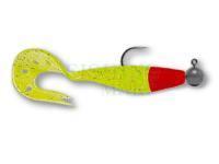 Soft Baits Delalande Sandra 9cm 7g - 100 - Chartreuse Tête Rouge