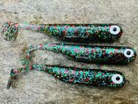 Przynęty miękkie Great Fish GF1 49mm 1g - bezzapachowy - colorful glitter