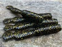 Soft Baits Great Fish GF2 Leech 60mm 1.8g - no scent - black & gold