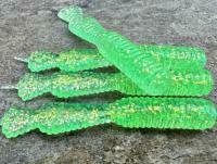 Soft Baits Great Fish GF2 Leech 60mm 1.8g - no scent - glitter light green