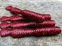 Soft Baits Great Fish GF2 Leech 60mm 1.8g - no scent - glitter red