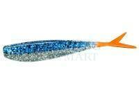 Soft Baits Lunker City Fat Fin-S Fish 3.5" - #279 Blue Ice/ Fire Tail