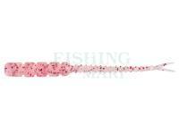 Przynęty miękkie Mustad AJI Worm Bachi-Bachi 2" 5cm - Clear Red Glitter