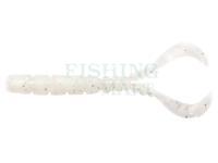 Soft Baits Mustad AJI Worm Chiki-Chiki 1.7" 4.3cm - White Glow Glitter