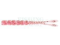 Przynęty miękkie Mustad AJI Worm Pilo-Pilo 2" 5cm - Clear Red Glitter