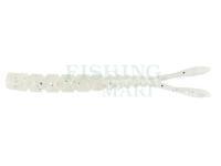 Soft Baits Mustad AJI Worm Pilo-Pilo 2" 5cm - White Glow Glitter