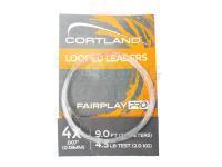 Cortland Fairplay Pro Nylon Tapered Leader | Clear | 9ft | 2X - 7 LB