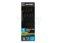 Przypony Matrix MXC-3 Boilie Pin Rigs 10cm - Size 16 / 0.165mm