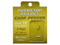 Pushstop Hair Rigs Carp Feeder 30cm -  16/0.20mm