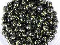 Główki wolframowe Hends Tungsten Plus Marbre 2.8mm - BLACK / UV FLUO YELLOW
