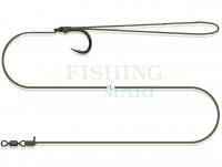 Catfish Leader Dam Madcat Coated Pellet Rig 70CM 0.90MM/1.35MM #3/0 SINKING 75KG / 165LB