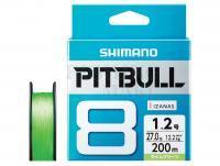 Braided Line Shimano Pitbull PE 8 Lime Green 150m #1.2