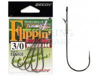 Hooks Decoy Flippin Straight Worm144 NS BLACK - #2/0