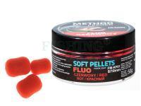Soft pellets fluo method feeder czerwony