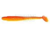 Soft baits Lunker City Swimmin Ribster  4 - #143 Atomic Chicken