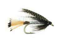 Wet Fly Teal Black & Silver no. 8