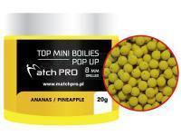 Top Mini Boilies Drilled Pop UP 25g 8mm - PINEAPPLE