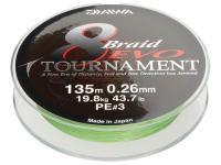 Plecionka Daiwa Tournament 8 Braided Evo 300m 0.08mm