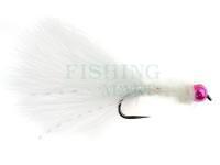 Fly White Leech Pearl Pink Bead no. 8