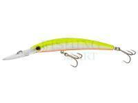 Wobler Yo-zuri Crystal Minnow Deep Diver 110mm 16g | 4-3/8 inch 9/16 oz - Chartreuse (R1135-HCL)