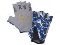 Rękawiczki bez palców Savage Gear Marine Half Glove Sea Blue - L
