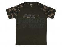 Fox Camo Khaki Chest Print T-Shirt - XL