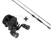 Zestaw castingowy dla początkujących Jaxon Wild Horse 2.25m 15-65g + Abu Garcia Max X Black OPS