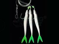 Zestaw Dega Norway-Rig 3 fishes - White-Green