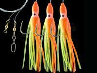 Zestaw morski Dega Octopus-Rig 3 hooks - Orange