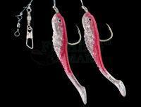 Zestaw morski Dega Soft Bait Fish-Rig 2 arms - Pink Glitter
