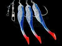 Zestaw morski Dega Soft Bait Fish-Rig 3 arms - blue/glitter