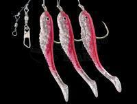 Zestaw morski Dega Soft Bait Fish-Rig 3 arms - red/glitter