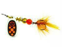 Spinner Mepps Black Fury Mouche #0- Silver/Red Dots