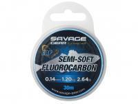 Fluorocarbon Line Savage Gear Semi-Soft Fluorocarbon LRF Clear 30m 0.14mm 1.2kg 2.64lb